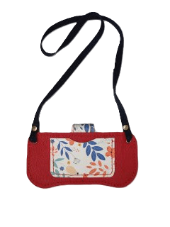 جا عینکی گردنی چرم گاوی دست‌دوز با جای کارت | اکسسوری لوکس و کاربردی (کد018)